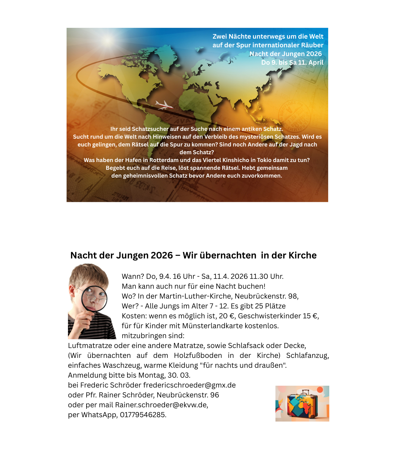 Nacht der Jungen 2026 - zwei Nächte unterwegs um die Welt